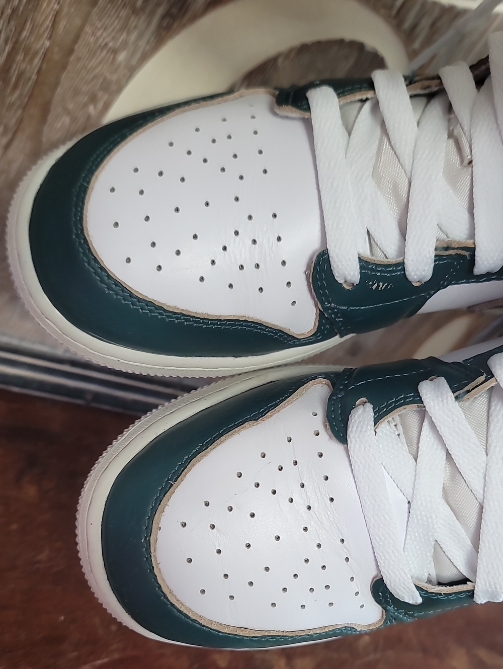 Nike Air Jordan 1 Mid SE 'Oxidized Green' Wmns 8 Good Condition Fast Shipping - Picture 7 of 15